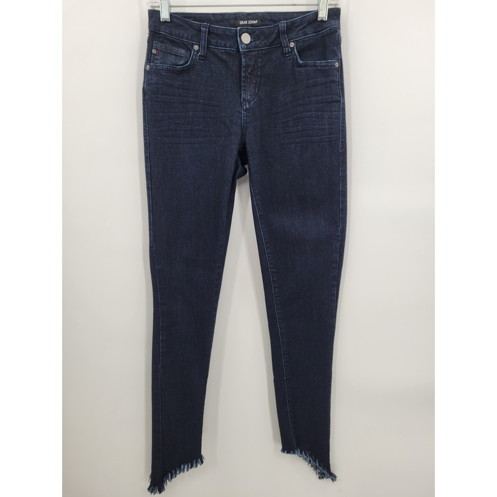 Dear John Joyrich Comfort Skinny Jeans Women's 26 Distressed Stretch Blue Denim